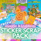 STICKER SCRAP PACK - Retro Magic Kingdom