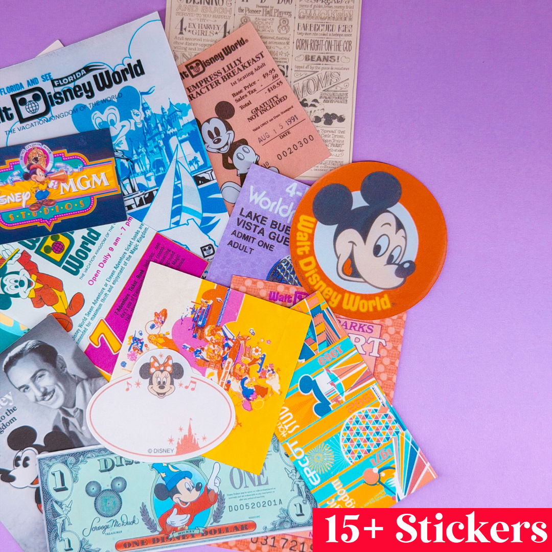 STICKER SCRAP PACK - Retro WDW