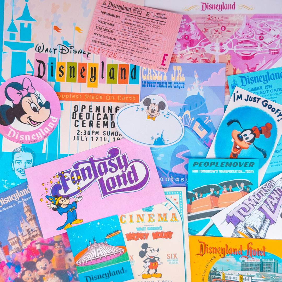 STICKER SCRAP PACK - Retro DLand No. 1
