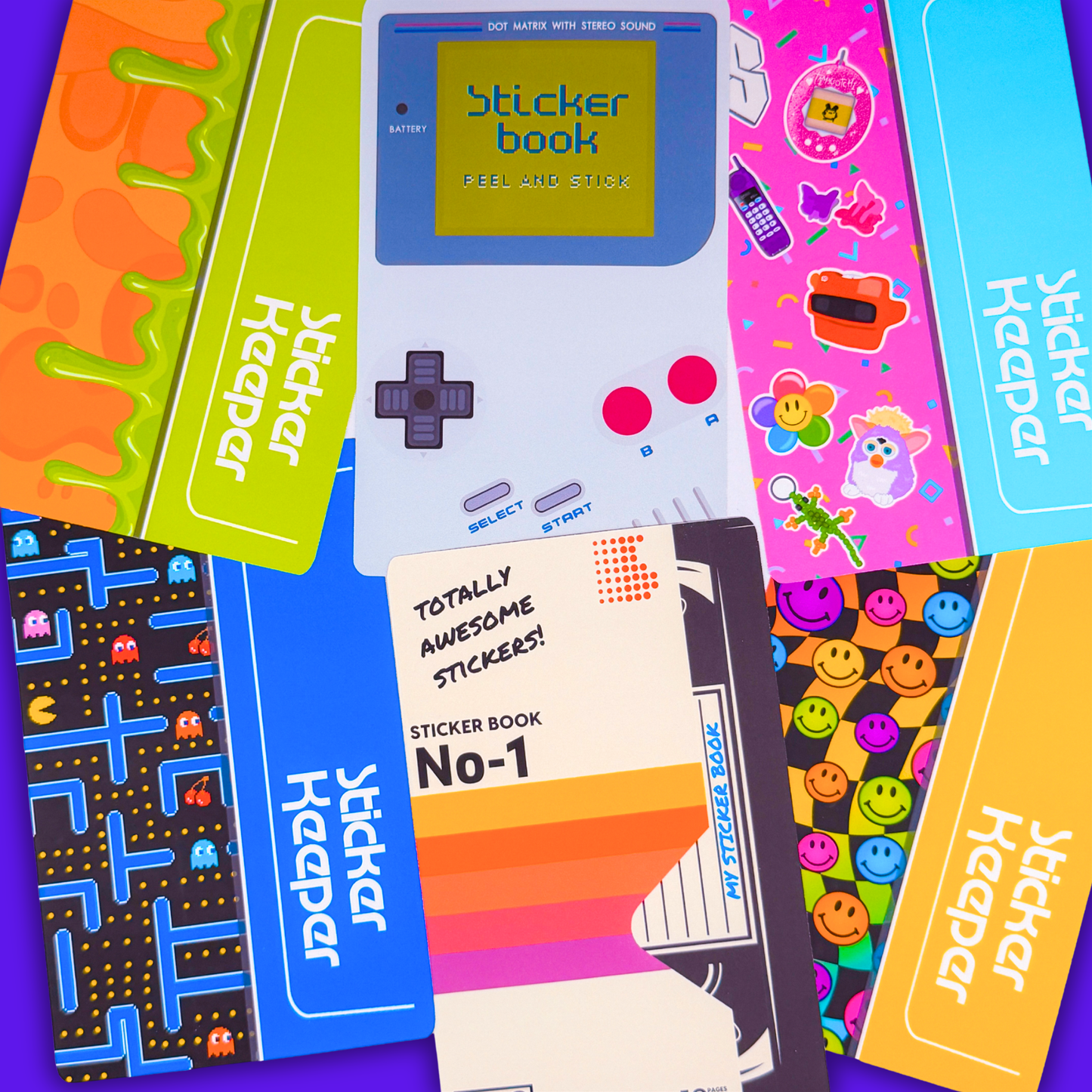 *PRE-ORDER* Reusable Sticker Book (Peel 'n Stick) - RETRO - *SHIPS EARLY/MID OCTOBER*