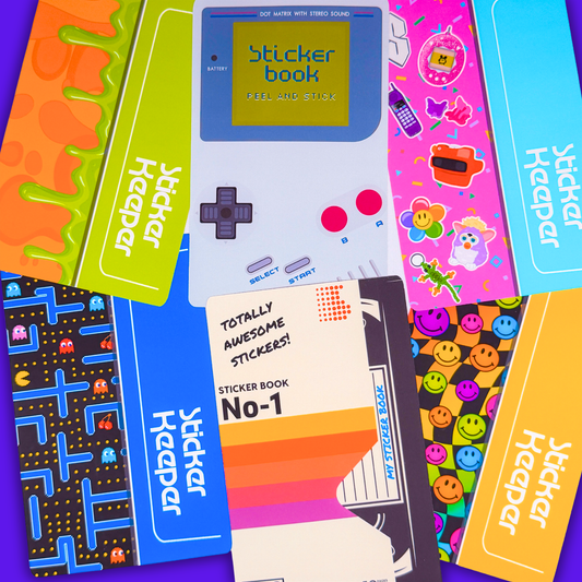 *PRE-ORDER* Reusable Sticker Book (Peel 'n Stick) - RETRO - *SHIPS EARLY/MID OCTOBER*