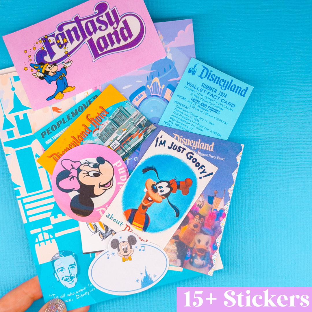 STICKER SCRAP PACK - Retro DLand No. 1
