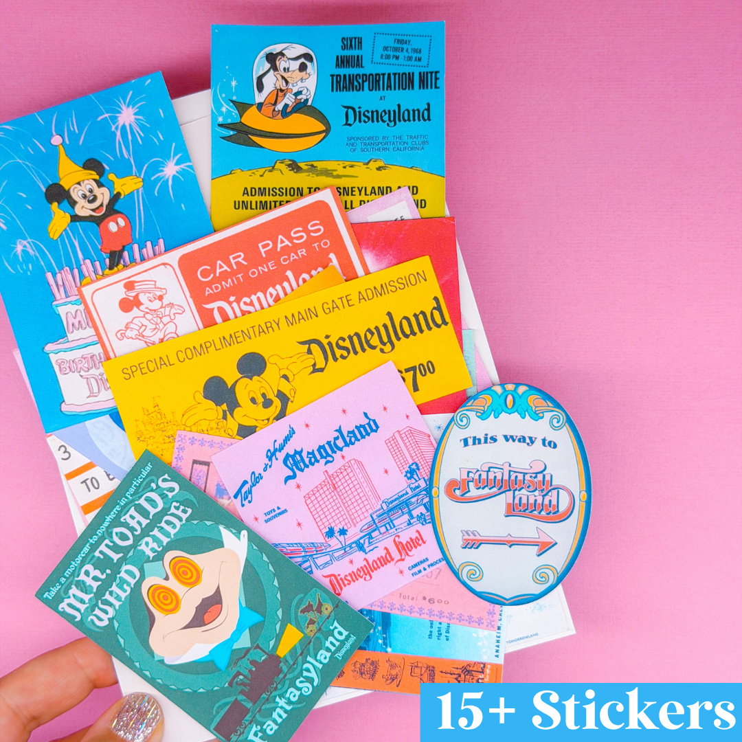 STICKER SCRAP PACK - Retro DLand No. 2
