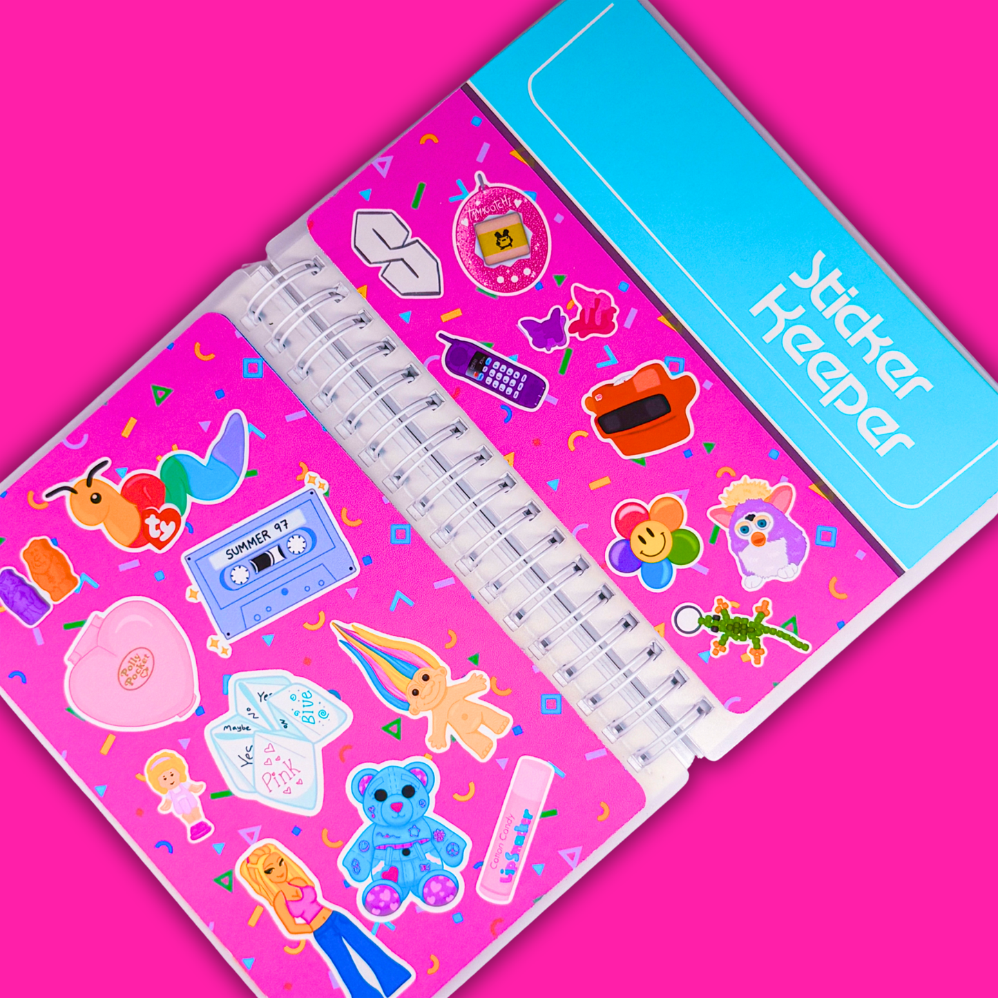 *PRE-ORDER* Reusable Sticker Book (Peel 'n Stick) - RETRO - *SHIPS EARLY/MID OCTOBER*