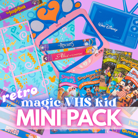 STICKER SCRAP PACK - Mini Retro Magic VHS