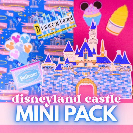 STICKER SCRAP PACK - MINI Disneyland Castle