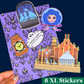 STICKER SCRAP PACK - MINI Haunted Mansion