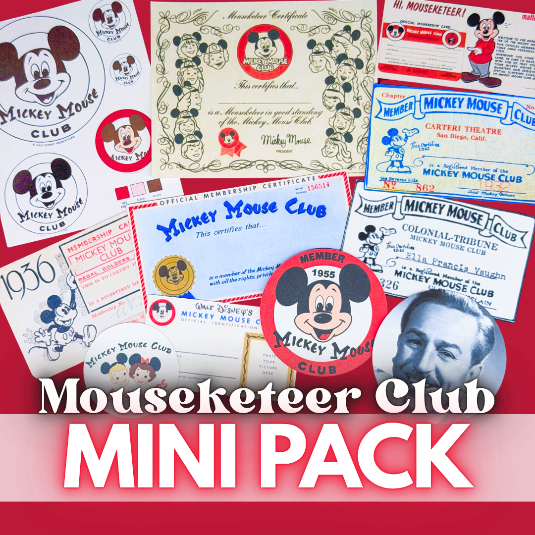 STICKER SCRAP PACK - MINI Mouseketeer Club
