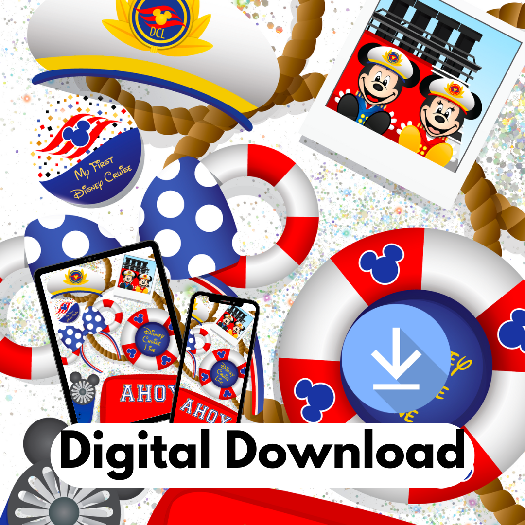*DIGITAL DOWNLOAD ONLY* Original Flatlay 5x7 - Cruise Line