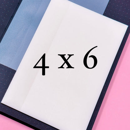 Transparent Sticky Notes - White Large Format (Various Sizes)