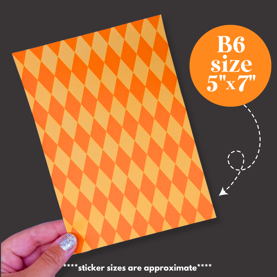 Journaling Paper Sticker - 5x7 Full Page Background Stickers (Halloween)