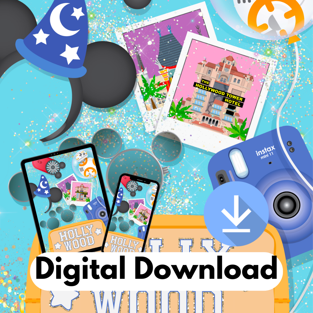 *DIGITAL DOWNLOAD ONLY* Original Flatlay 5x7 - Hollywood Studios
