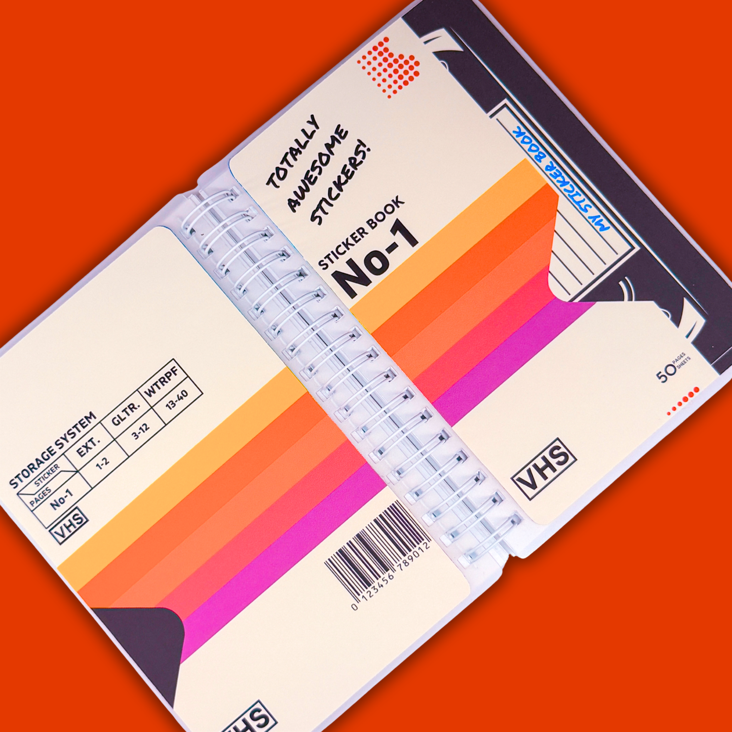 *PRE-ORDER* Reusable Sticker Book (Peel 'n Stick) - RETRO - *SHIPS EARLY/MID OCTOBER*