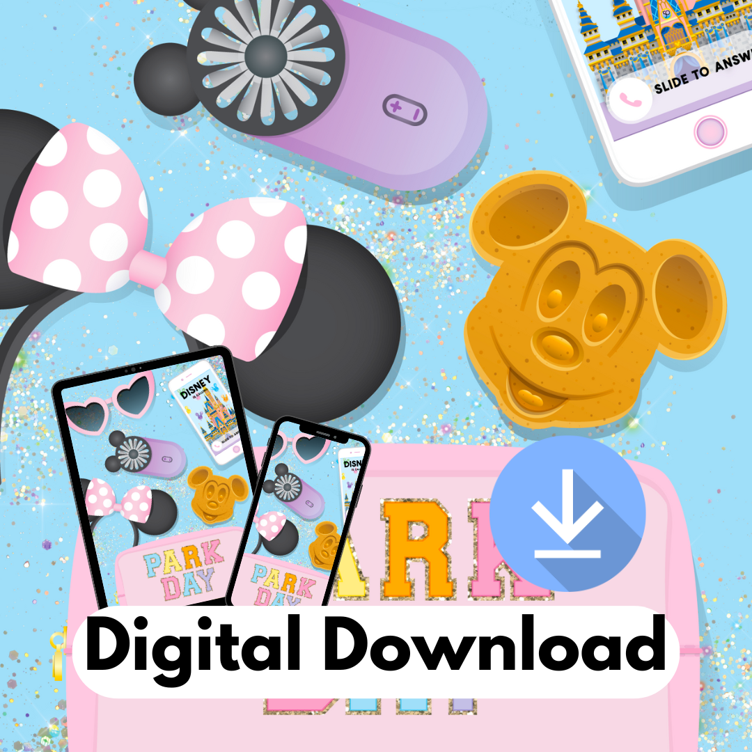 *DIGITAL DOWNLOAD ONLY* Original Flatlay 5x7 - Magic Kingdom