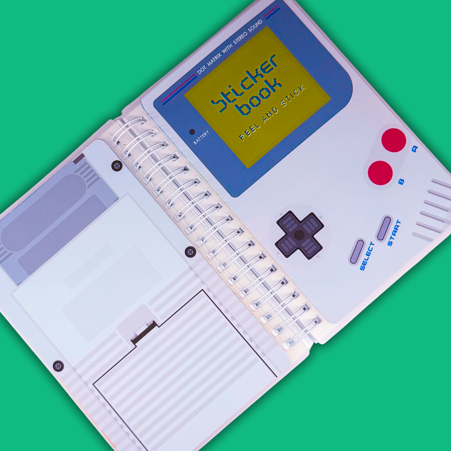 *PRE-ORDER* Reusable Sticker Book (Peel 'n Stick) - RETRO - *SHIPS EARLY/MID OCTOBER*