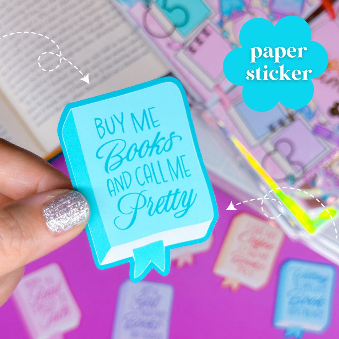 Journaling Paper Sticker - Book Styles