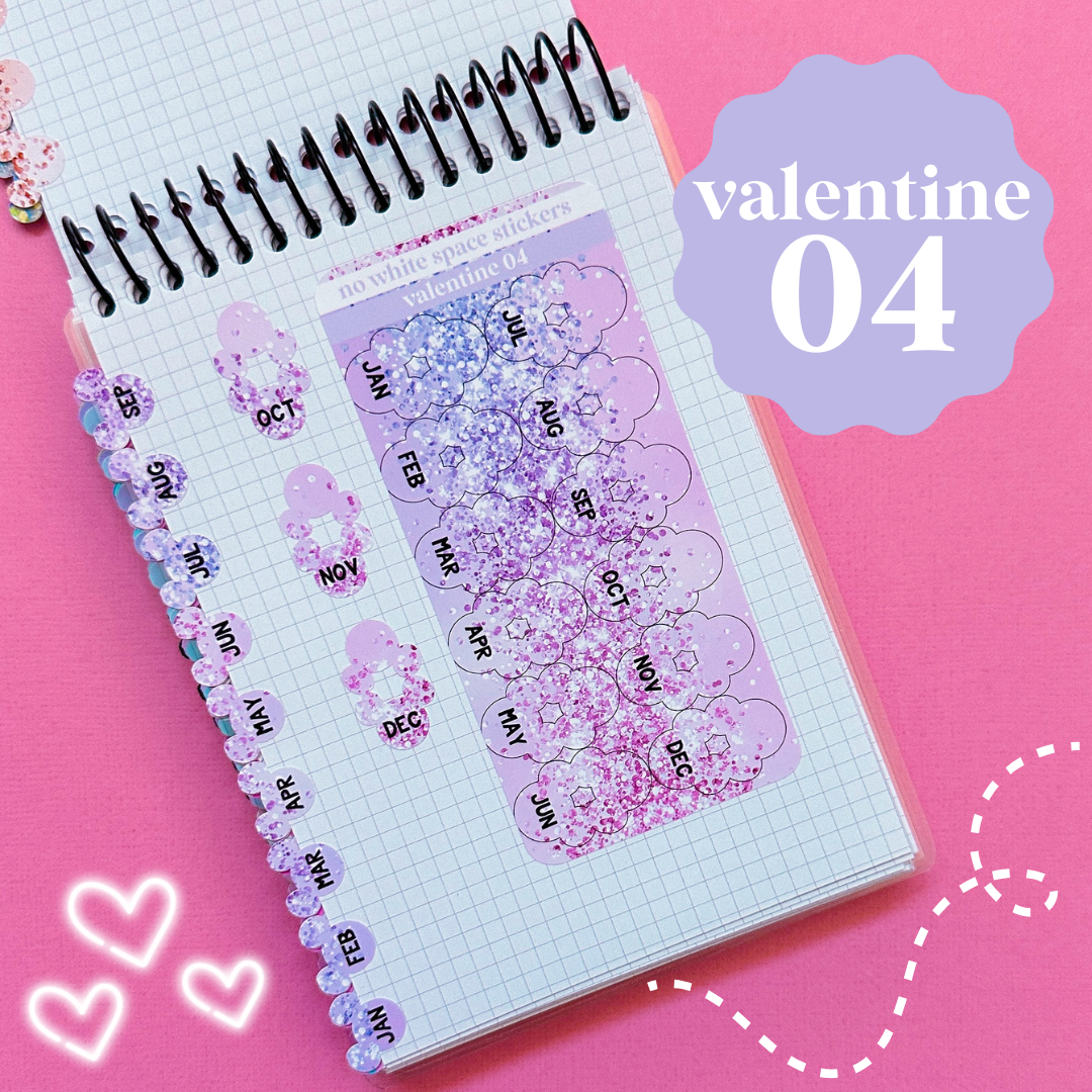 Miniature Paper Mouse Tabs (0.5") - Fold Over Page Tabs (Valentine 2025)