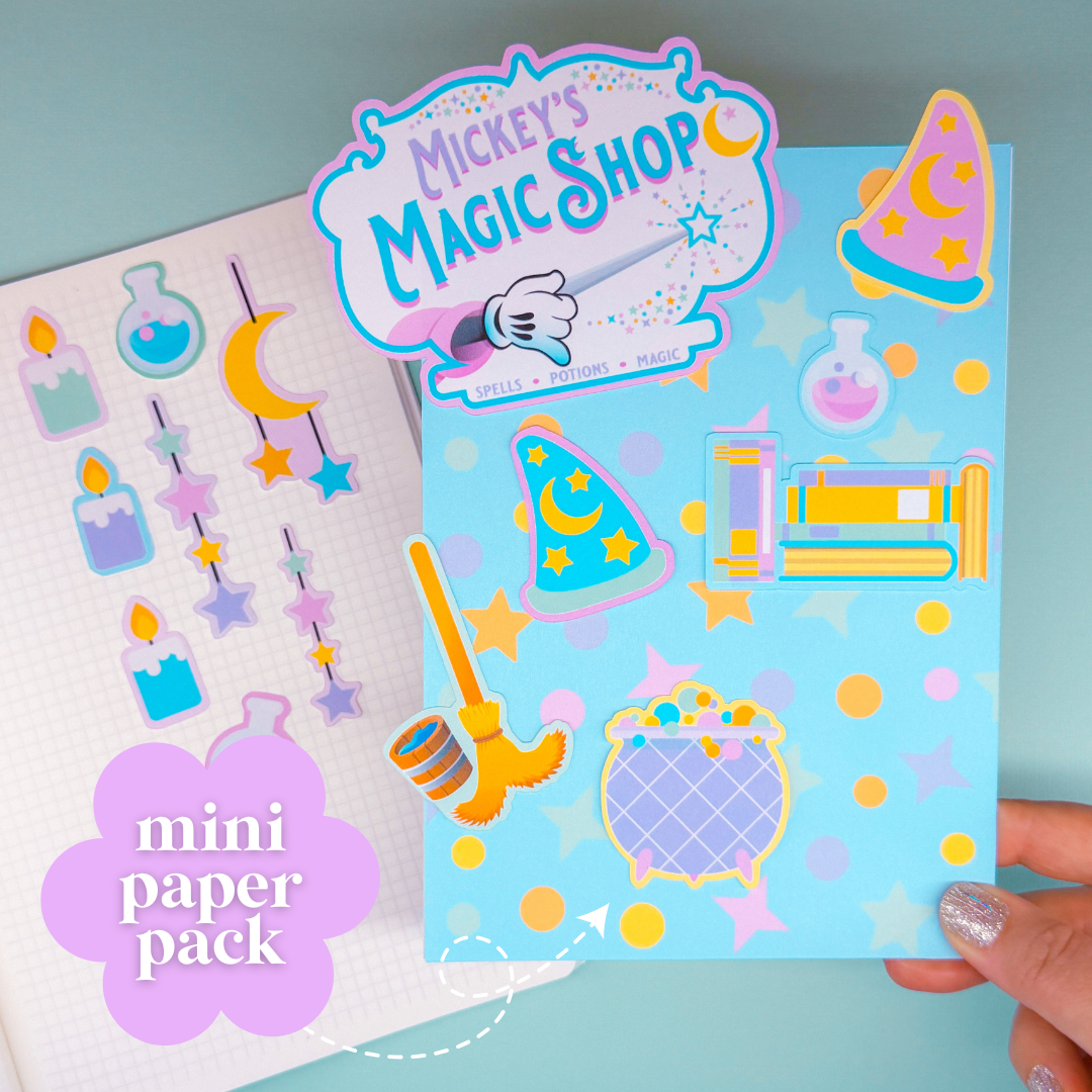NEW! STICKER SCRAP PACK - Storefronts (Mickey's Magic)