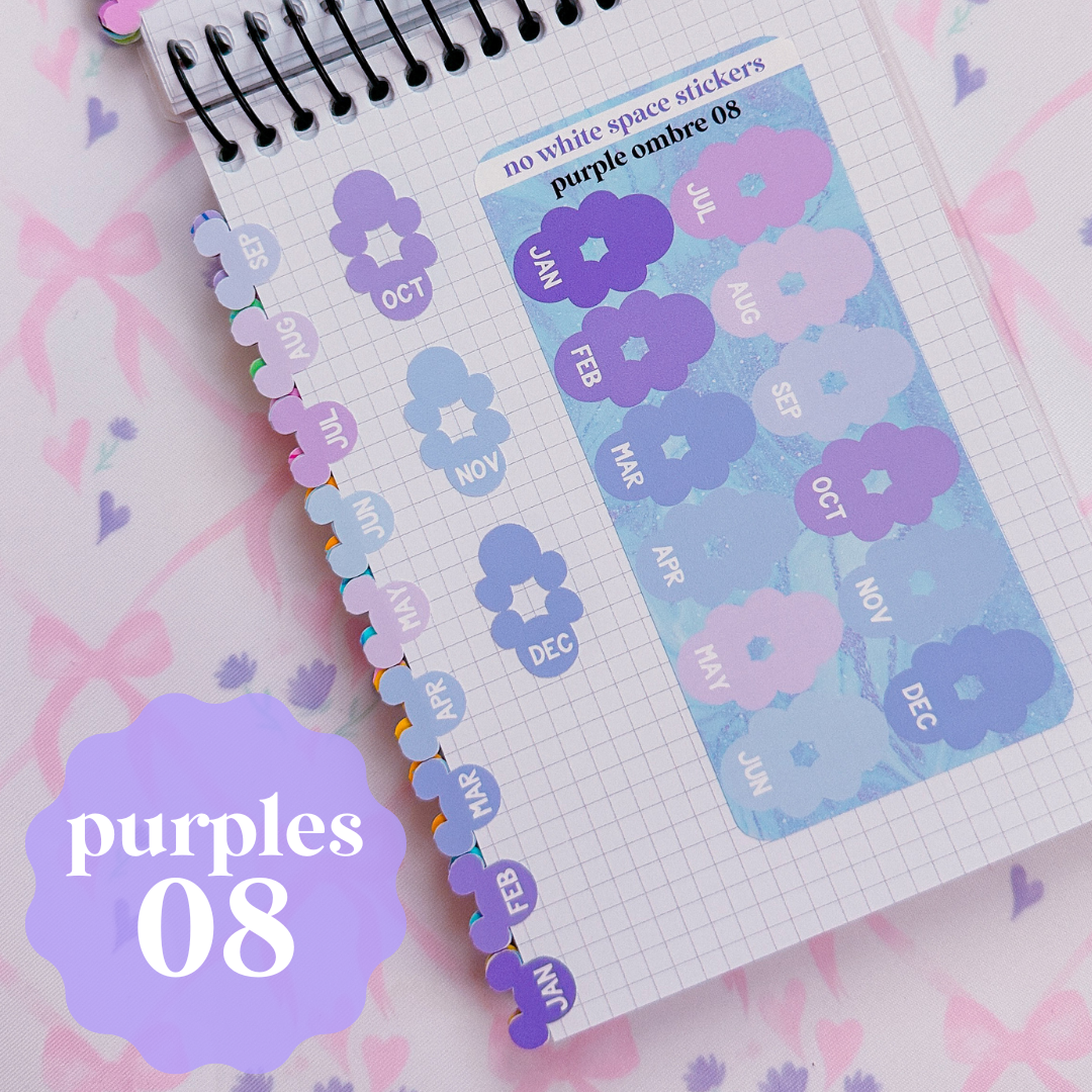 Miniature Paper Mouse Tabs (0.5") - Fold Over Page Tabs (Colors 1.0)
