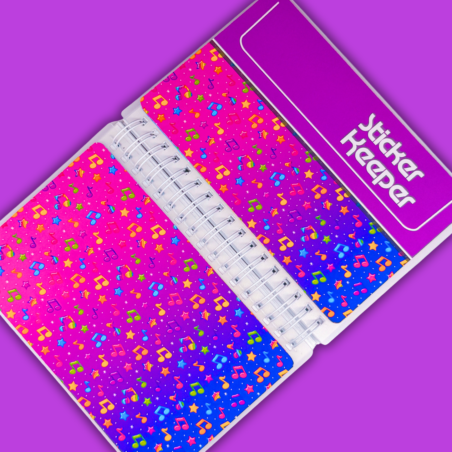 *PRE-ORDER* Reusable Sticker Book (Peel 'n Stick) - 90's STICKER KEEPER - *SHIPS EARLY/MID OCTOBER* (Copy) (Copy) (Copy)
