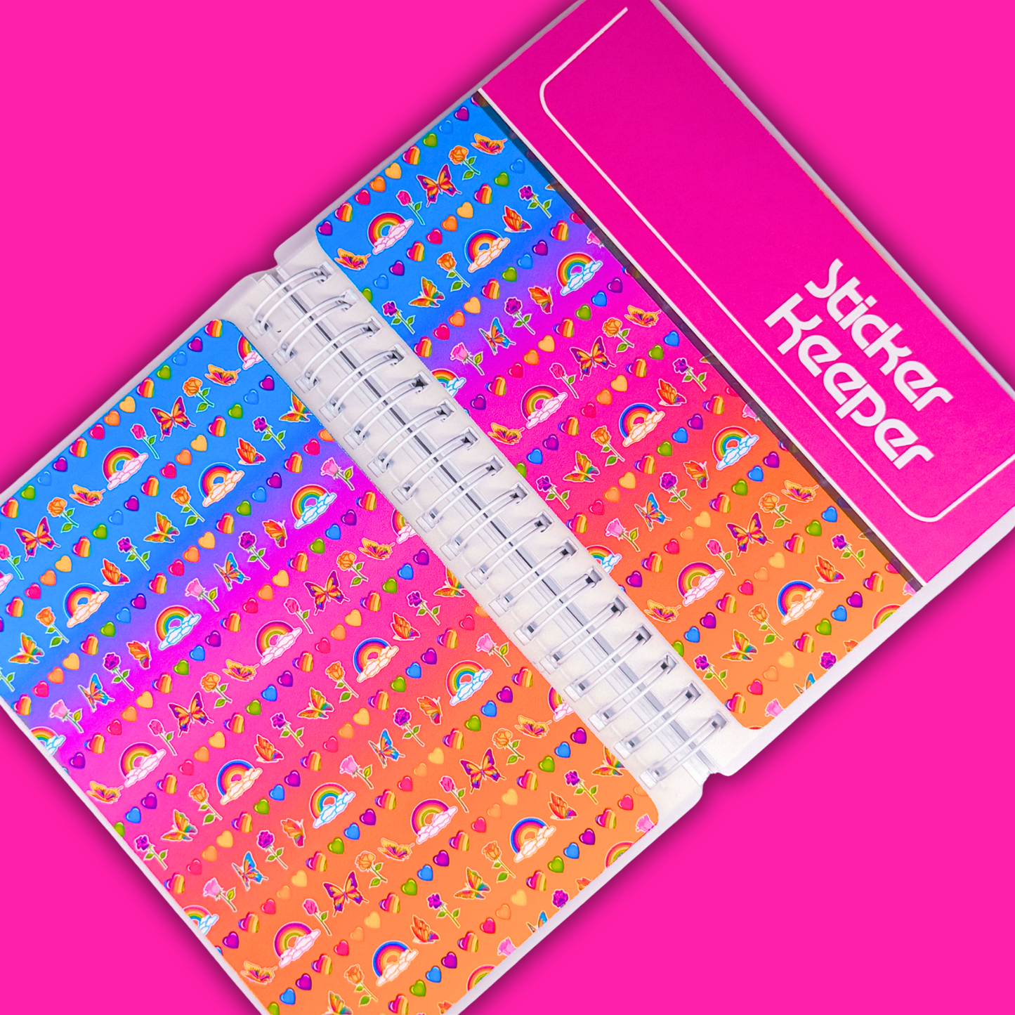 *PRE-ORDER* Reusable Sticker Book (Peel 'n Stick) - 90's STICKER KEEPER - *SHIPS EARLY/MID OCTOBER* (Copy) (Copy) (Copy)