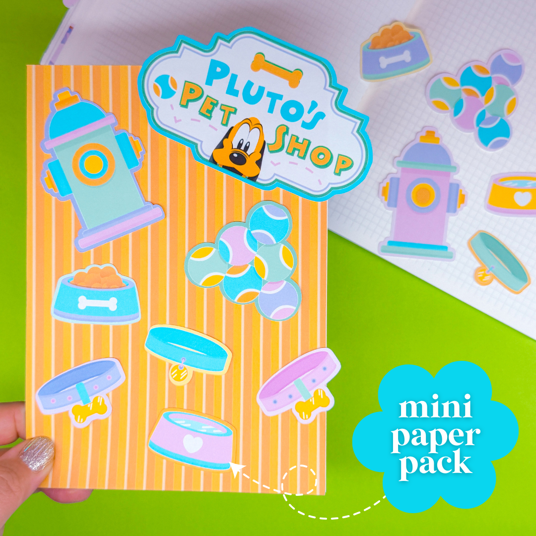 NEW! STICKER SCRAP PACK - Storefronts (Pluto's Pets)