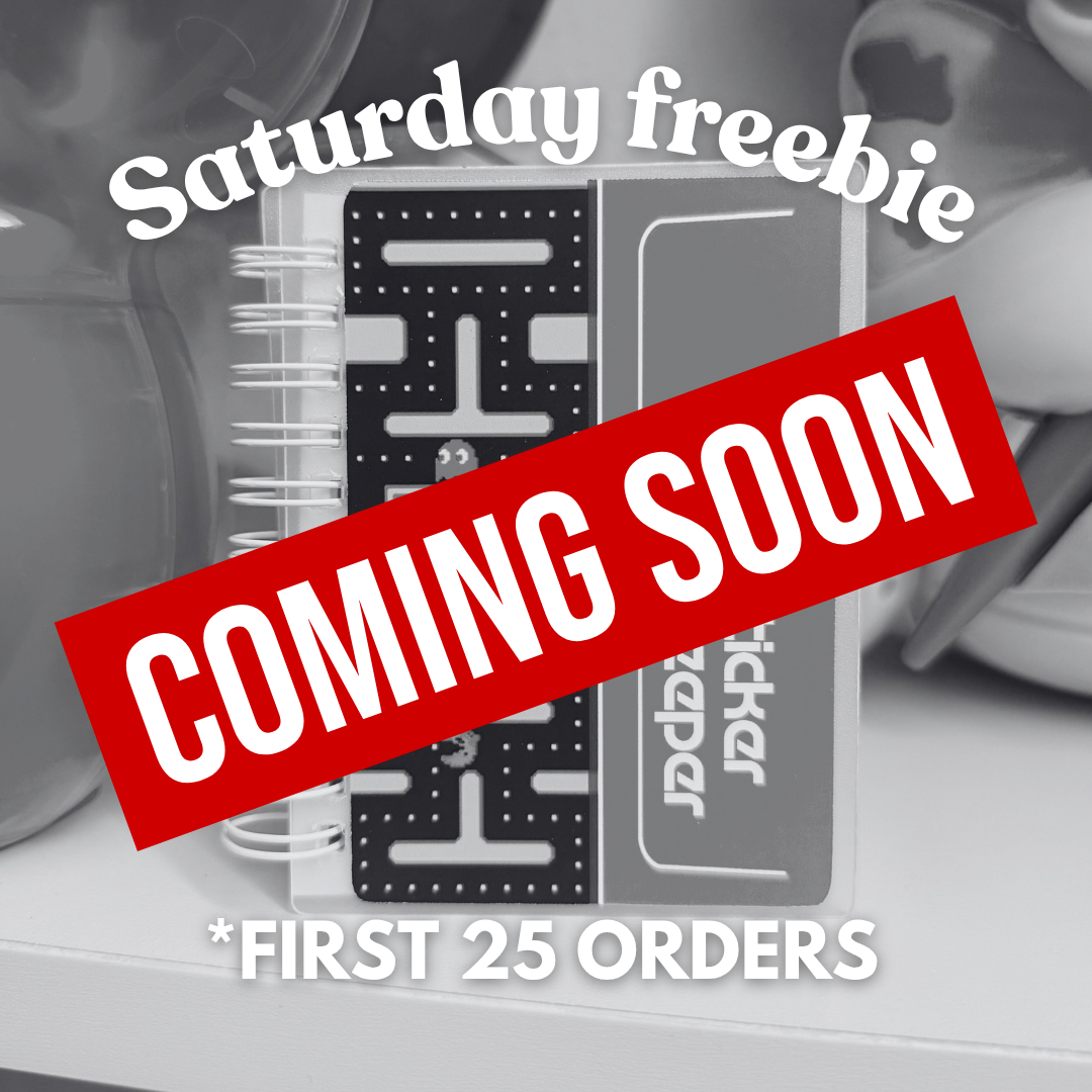 **FREEBIE 1 PER PERSON, PER DAY** SATURDAY, September 19th - 3x4 Reusable Sticker Book