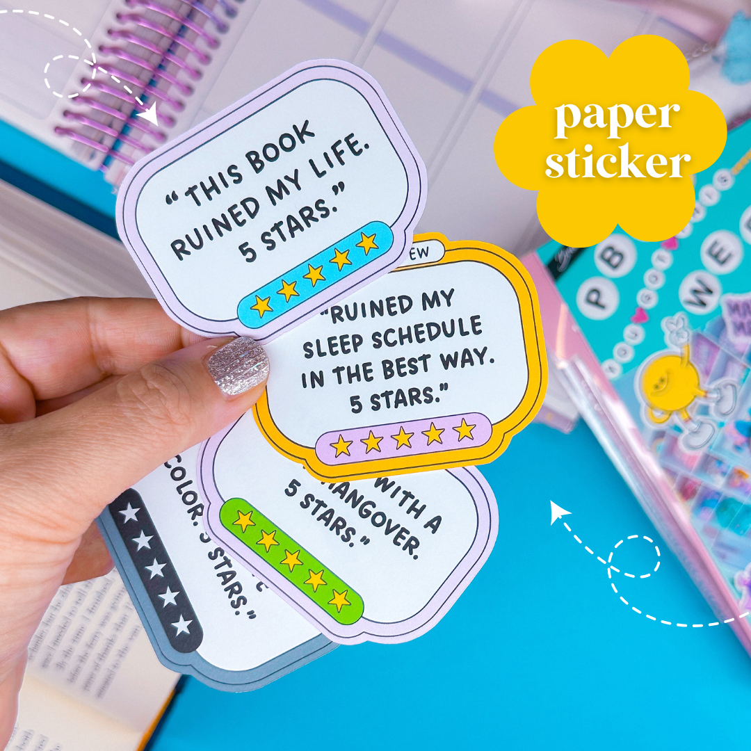 Journaling Paper Sticker - Book Reviews