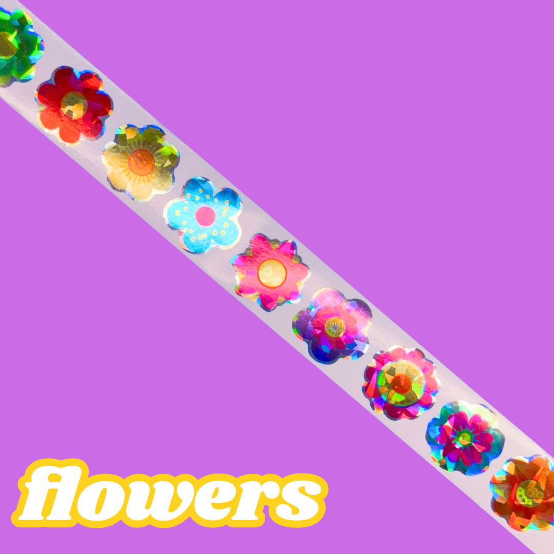 **FREEBIE 1 PER PERSON, PER DAY** JUNK JOURNAL - Pastel Roll Stickers (4" to 6" each)