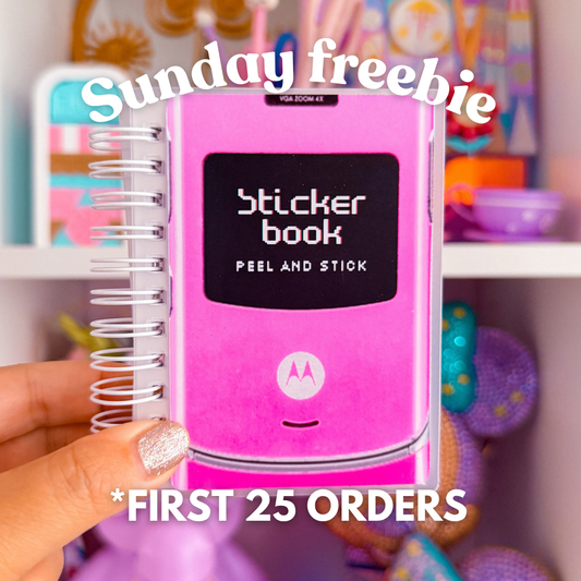 **FREEBIE 1 PER PERSON, PER DAY** SUNDAY, September 20th - 3x4 Reusable Sticker Book