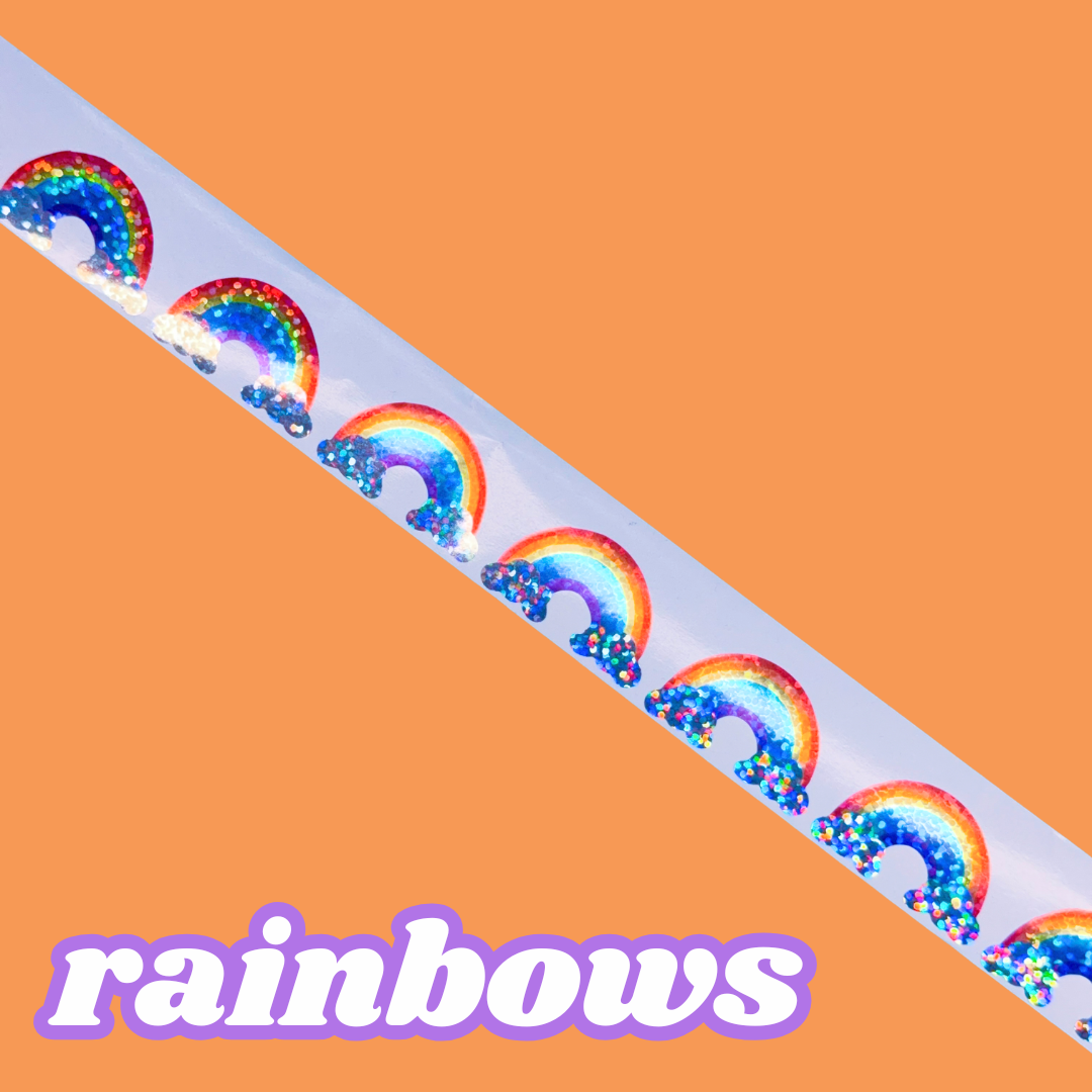 **FREEBIE 1 PER PERSON, PER DAY** JUNK JOURNAL - Pastel Roll Stickers (4" to 6" each)