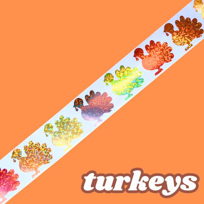 JUNK JOURNAL - FALL Roll Stickers (4" to 6" each)