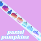 JUNK JOURNAL - FALL Roll Stickers (4" to 6" each)