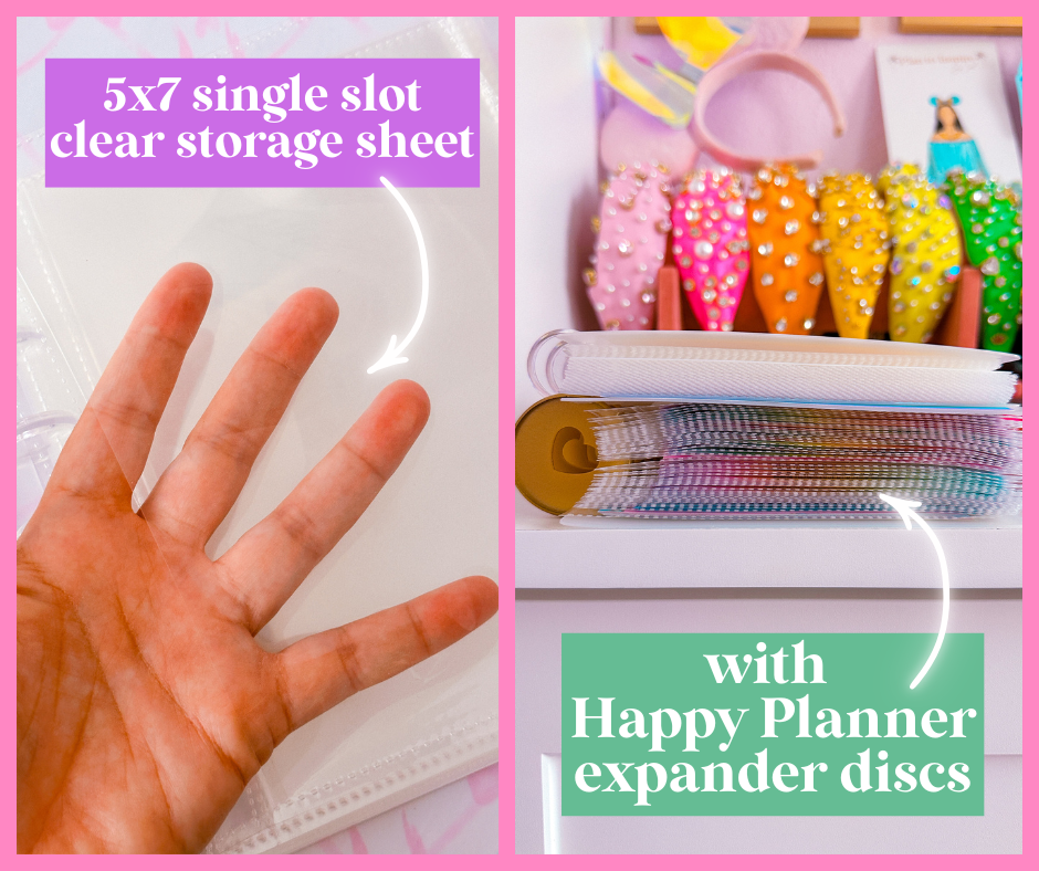 NEW! 5x7 Disc Storage Album - EXTRA PACK OF CLEAR SHEETS