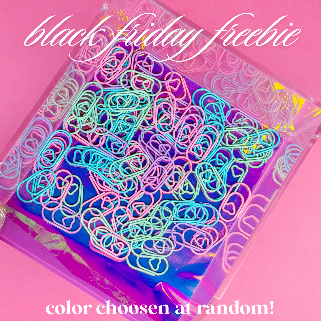 Black Friday FREEBIE! *1 Per Person, Per DAY* - Tiny Heart Paperclip (Random Color)