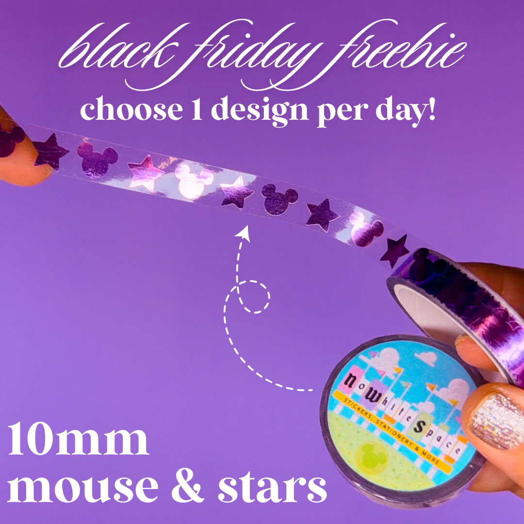 Black Friday FREEBIE! *1 Per Person, Per DAY* - Clear Washi Tape