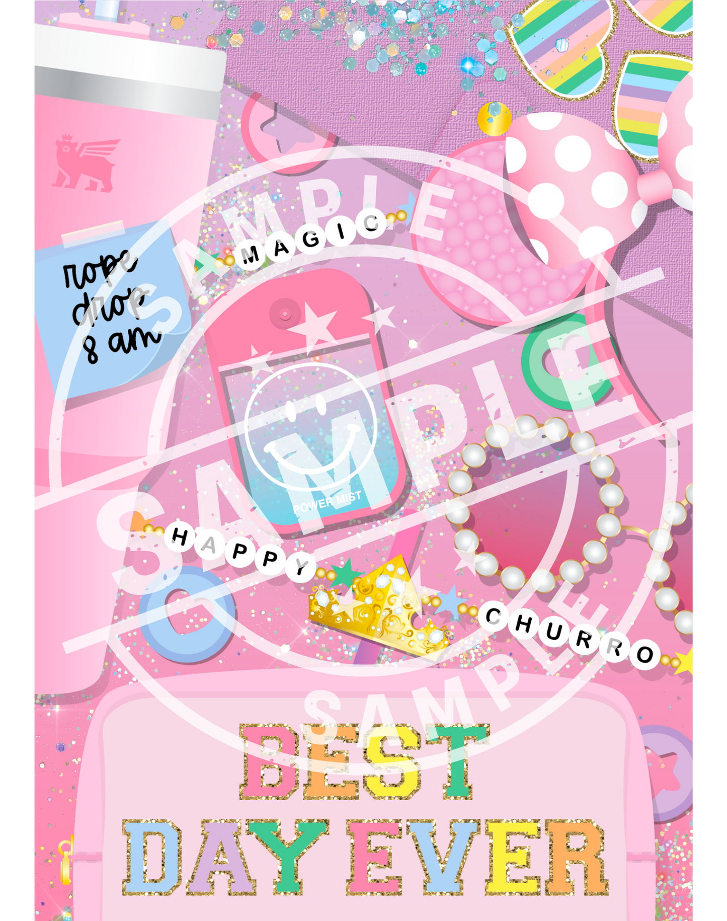 *DIGITAL DOWNLOAD ONLY* Original Flatlay 5x7 - BEST DAY EVER