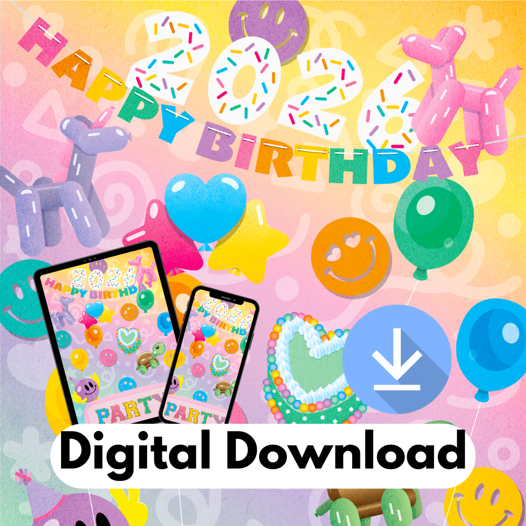 *DIGITAL DOWNLOAD ONLY* Original Flatlay 5x7 - BIRTHDAY