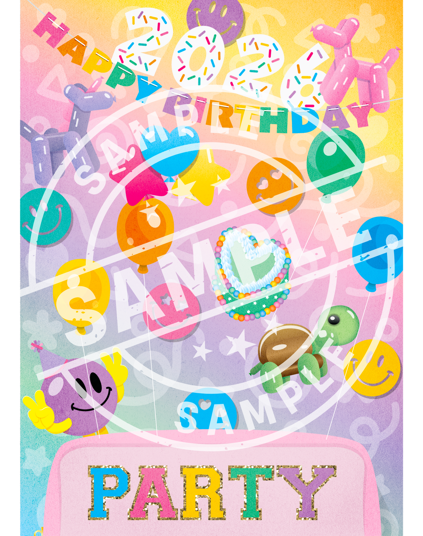 *DIGITAL DOWNLOAD ONLY* Original Flatlay 5x7 - BIRTHDAY