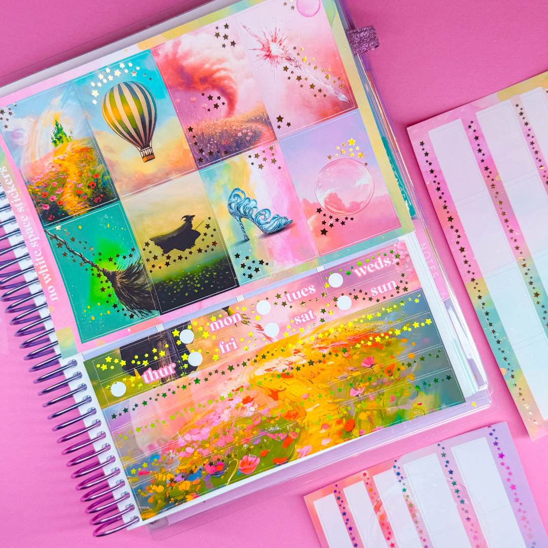 FOILED Vertical Planner Stickers (Standard 1.5") - Wicked 2.0