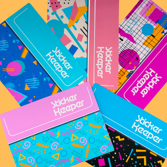 *PRE-ORDER* Sticker Storage Books - 90's Patterns *SHIPS MID/LATE JUNE*