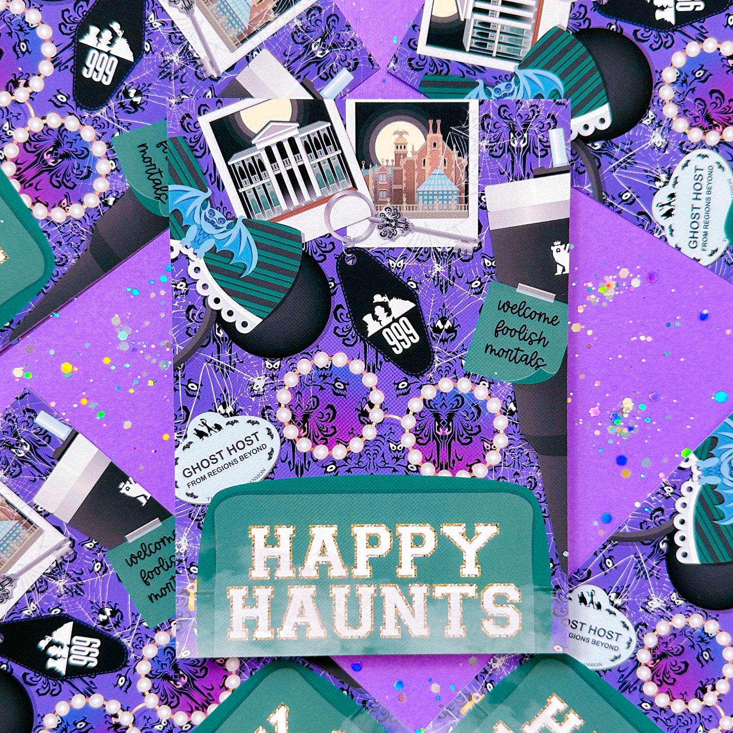 *DIGITAL DOWNLOAD ONLY* Original Flatlay 5x7 - HAUNTED MANSION