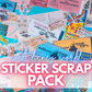 NEW! STICKER SCRAP PACK - WDW Vintage 1971