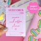 Journaling Paper Sticker - MORE! GUEST CHECKS