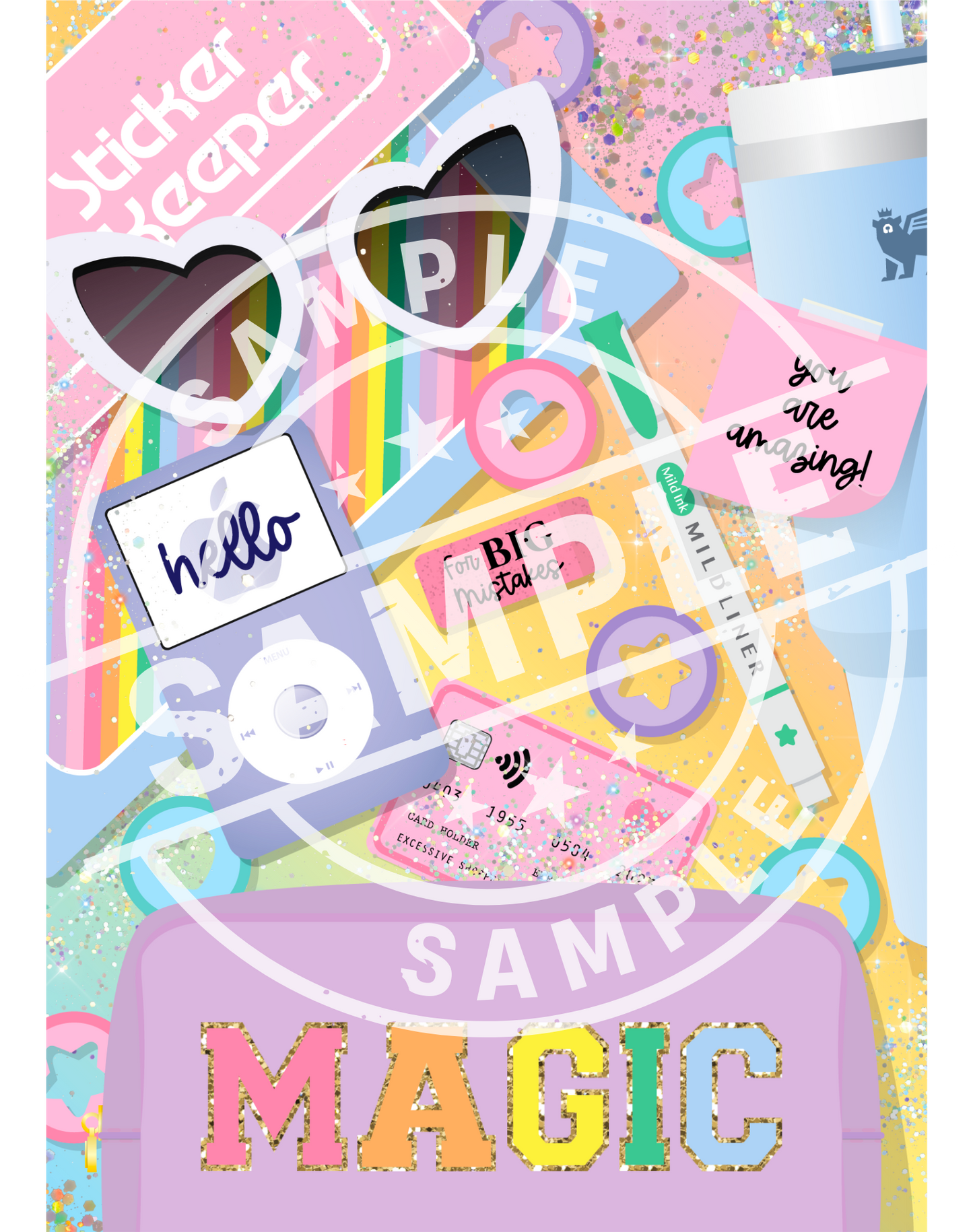 *DIGITAL DOWNLOAD ONLY* Original Flatlay 5x7 - MAGIC