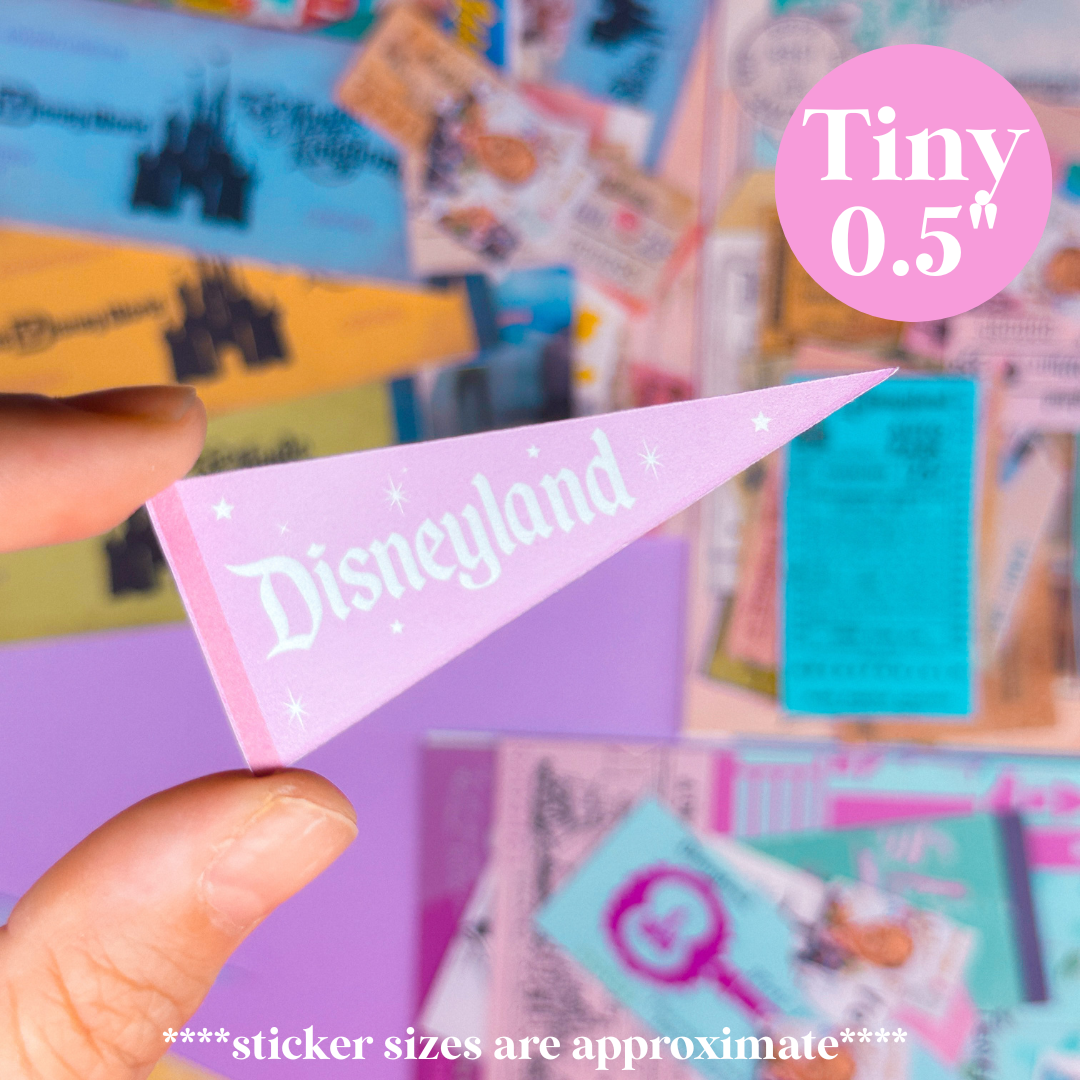 Journaling Paper Sticker - Vintage 1955 DL Paper Flag Set