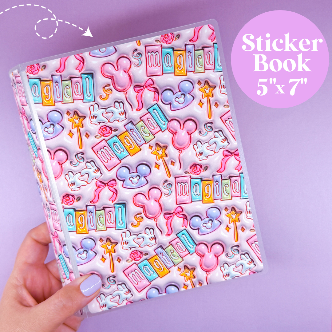 5x7 & 4x6 Sticker / Photo Album - 3D Puffy Magic