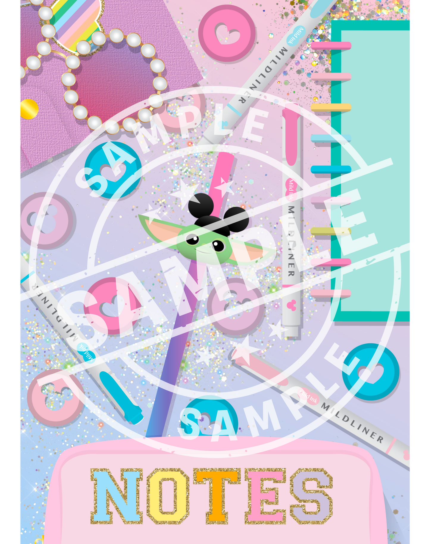 *DIGITAL DOWNLOAD ONLY* Original Flatlay 5x7 - NOTES