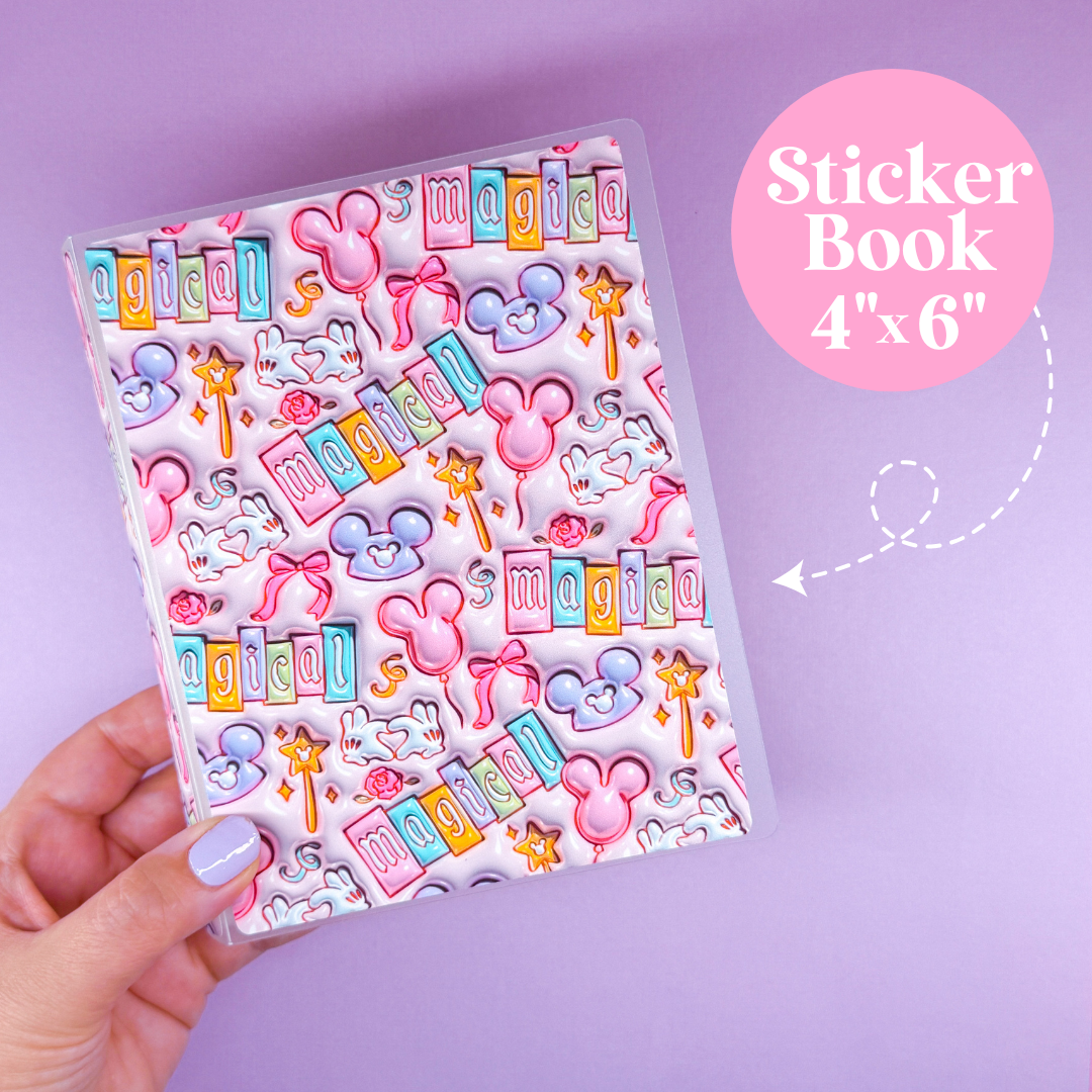 5x7 & 4x6 Sticker / Photo Album - 3D Puffy Magic