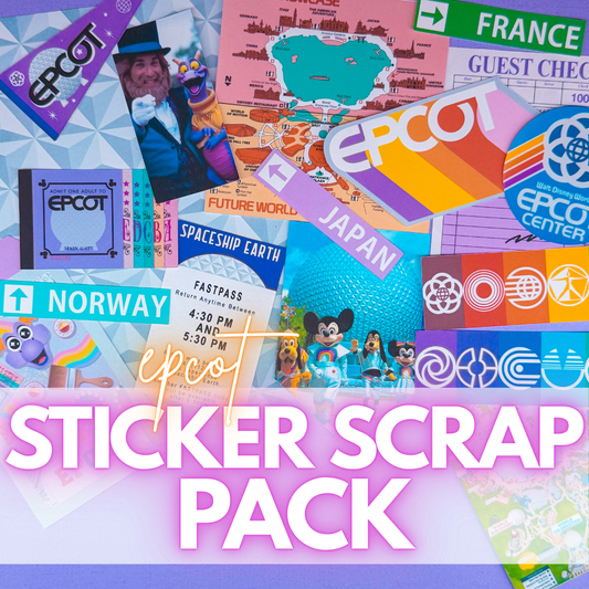 NEW! STICKER SCRAP PACK - Epcot